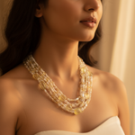 Load image into Gallery viewer, Multi-Strand Citrine Bead Necklace for Women | Gemstone Jewelry