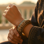 Load image into Gallery viewer, gold plating Filigree Diamond Bangle Bracelet | Luxury Jewelry for Women