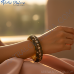 Load image into Gallery viewer, gold plating Filigree Diamond Bangle Bracelet | Luxury Jewelry