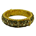 Load image into Gallery viewer, gold plating Filigree Diamond Bangle Bracelet | Luxury Jewelry