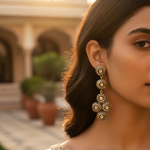 Load image into Gallery viewer, gold plating Diamond Dangle Earrings | Luxury Women's Jewelry Gift