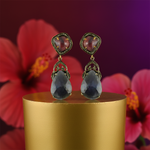 Load image into Gallery viewer, Sapphire & Ruby Drop Earrings for Women | Statement Jewelry