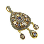 Load image into Gallery viewer, gold plating Sapphire & Diamond Pendant for Women | Luxury Jewelry