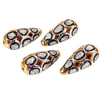 Gold plating & diamond beads for jewelry making | handmade for gifts