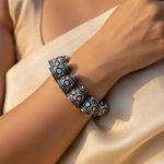 Load image into Gallery viewer, Beaded Silver Pendant Charms | Diamond Encrusted Jewelry