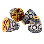 Load image into Gallery viewer, Beaded Silver Pendant Charms | Diamond Encrusted Jewelry