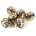 Load image into Gallery viewer, gold plating Filigree Diamond Cut Beads | Luxury Jewelry for Gifts