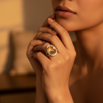 Load image into Gallery viewer, Yellow Sapphire Ring for Women | gold plating Plated Jewelry