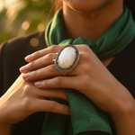 Load image into Gallery viewer, gold plating Ring with Pearl & Diamond Accents | Women's Jewelry Gift