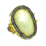 Load image into Gallery viewer, gold plating Ring with Pearl & Diamond Accents | Women's Jewelry Gift