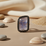 Load image into Gallery viewer, Sapphire & Diamond Ring | Blue Sapphire Gemstone Ring