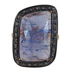 Load image into Gallery viewer, Sapphire & Diamond Ring | Blue Sapphire Gemstone Ring