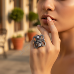 Load image into Gallery viewer, gold plating Ruby Diamond Ring for Women | Luxury Jewelry