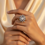 Load image into Gallery viewer, Vintage Diamond Cluster Ring | Gold Ring | Women's Jewelry