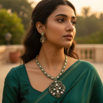 Load image into Gallery viewer, gold plating Filigree Necklace & Earrings Set | Women's Jewelry Gift