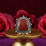 Load image into Gallery viewer, 925 Silver Red Jasper Ring for Women | Statement Jewelry
