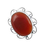 Load image into Gallery viewer, 925 Silver Carnelian Ring for Women | Gemstone Jewelry