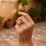 Load image into Gallery viewer, 925 Silver Onyx Drop Earrings for Women | Black Gemstone Jewelry