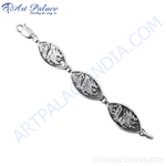 Load image into Gallery viewer, Sterling silver dragon design chain bracelet for women. Features intricate dragon detailing.