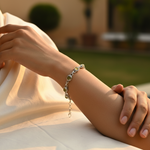 Load image into Gallery viewer, 925 Silver Green Stone Bracelet for Women | Daily Wear Gift