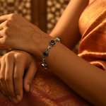 Load image into Gallery viewer, 925 Silver Black Gemstone Bracelet for Women | Daily Wear