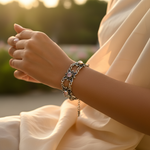 Load image into Gallery viewer, 925 Silver Rose Quartz Bracelet for Women | Statement Jewelry