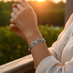 Load image into Gallery viewer, 925 Silver Citrine Bracelet for Women | Statement Jewelry