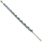 Load image into Gallery viewer, 925 Silver Amethyst Bracelet for Women | Square Stone Jewelry