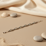 Load image into Gallery viewer, Silver Bracelet for Women | Stone Chain Bracelet | Daily Wear