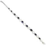 Load image into Gallery viewer, 925 Silver Iolite Bracelet for Women | Oval Gemstone Jewelry