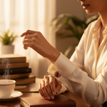 Load image into Gallery viewer, Silver Carnelian Cufflinks for Men | Formal Wear Jewelry