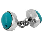Load image into Gallery viewer, 925 Sterling Silver Turquoise Cufflinks | Men's Jewelry Gift