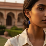 Load image into Gallery viewer, 925 Silver Lapis Lazuli Earrings for Women | Gemstone Jewelry