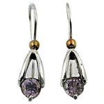Load image into Gallery viewer, 925 Silver Amethyst Drop Earrings | Women's Jewelry Gift