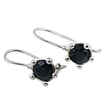 Load image into Gallery viewer, 925 Silver Black Onyx Earrings | Gemstone Jewelry for Women