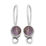 Load image into Gallery viewer, 925 Silver Amethyst Drop Earrings for Women | Gemstone Jewelry