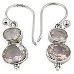 Load image into Gallery viewer, 925 Sterling Silver Rose Quartz Earrings | For Women | Gift