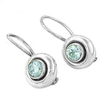 Load image into Gallery viewer, 925 Silver Blue Topaz Earrings for Women | Dangle Jewelry