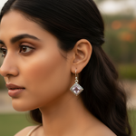 Load image into Gallery viewer, 925 Silver Amethyst Drop Earrings for Women | Gemstone Jewelry