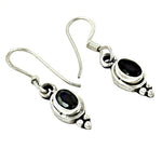 Load image into Gallery viewer, 925 Silver Black Onyx Dangle Earrings for Women | Gift