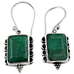 Load image into Gallery viewer, Emerald Earrings in 925 Sterling Silver for Women | Gift