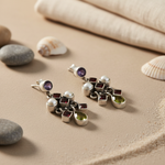 Load image into Gallery viewer, 925 Silver Gemstone Dangle Earrings for Women | Gift Jewelry