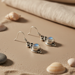 Load image into Gallery viewer, 925 Silver Moonstone Dangle Earrings for Women | Gift