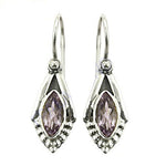 Load image into Gallery viewer, 925 Silver Amethyst Drop Earrings for Women | Gemstone Jewelry