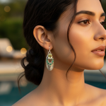 Load image into Gallery viewer, 925 Silver Peridot Drop Earrings for Women | Gemstone Jewelry