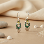 Load image into Gallery viewer, 925 Silver Peridot Drop Earrings for Women | Gemstone Jewelry