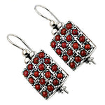 Load image into Gallery viewer, 925 Silver Red Coral Earrings for Women | Dangle Jewelry