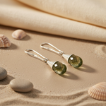 Load image into Gallery viewer, 925 Silver Green Amethyst Drop Earrings | Women's Jewelry Gift