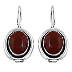 Load image into Gallery viewer, 925 Silver Red Carnelian Earrings for Women | Dangle Earrings