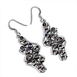 Load image into Gallery viewer, 925 Silver Amethyst Earrings for Women | Dangle Earrings
